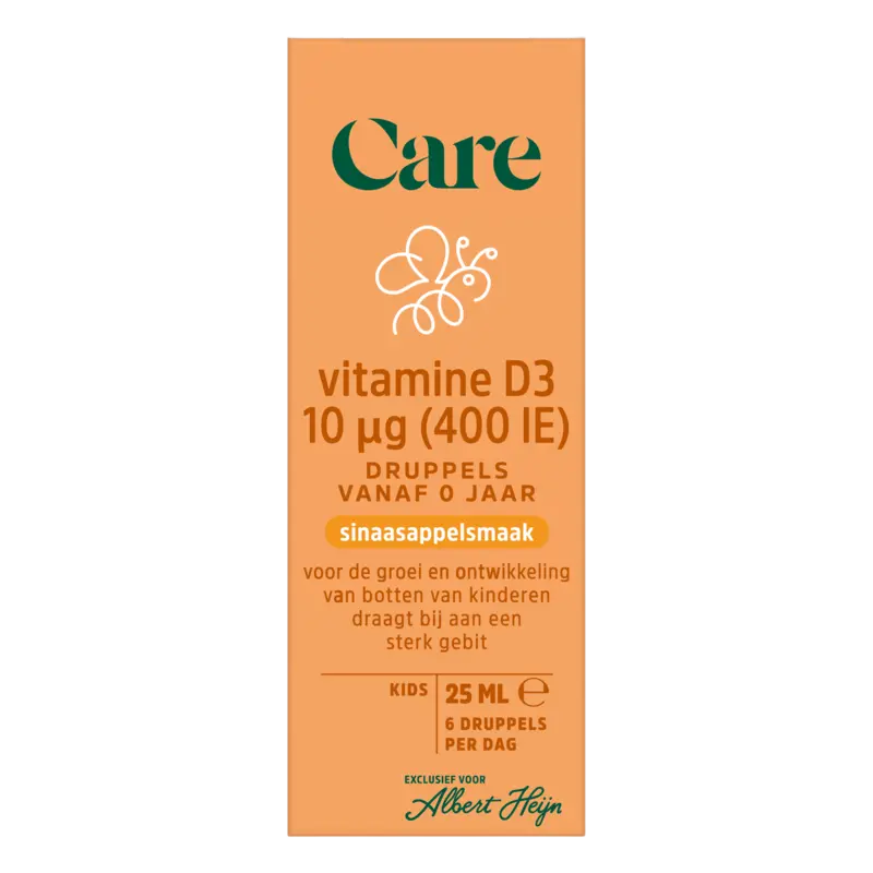 Care Vitamine D3 10µg druppels