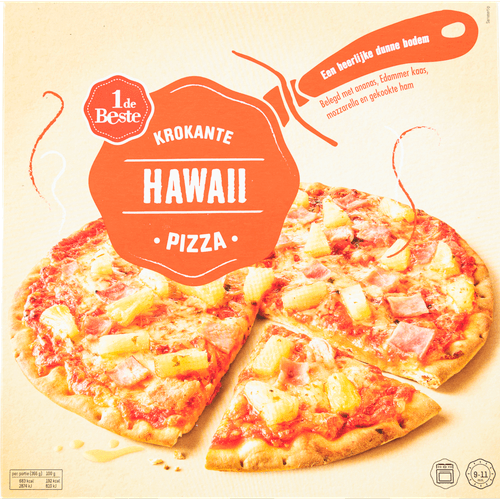 1 de Beste Krokante pizza hawaii