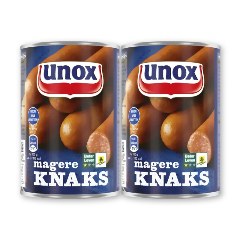 Unox Magere knaks 2-pack