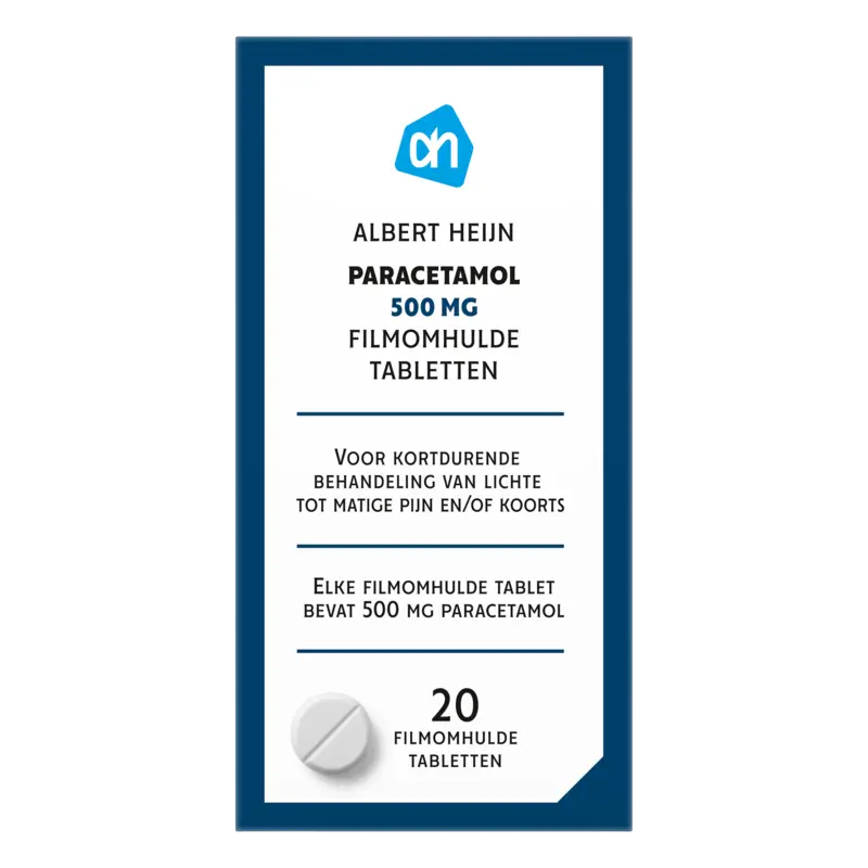 AH Paracetamol 500mg filmomhulde tabletten