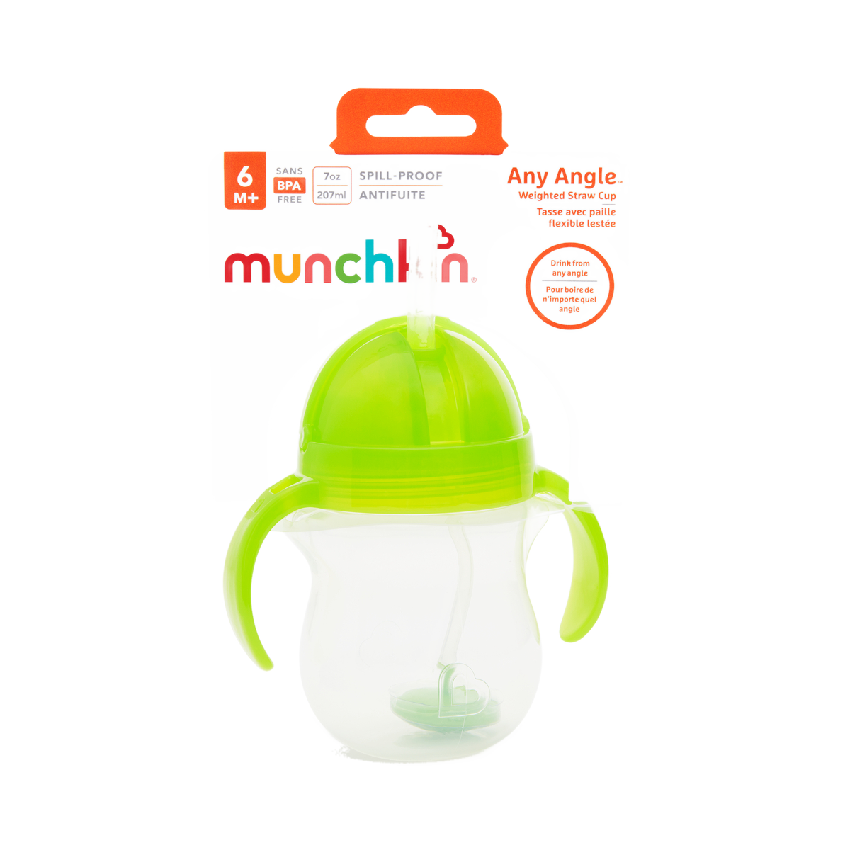 Munchkin Click Lock Tip & Sip Rietjesbeker Groen 207 ML