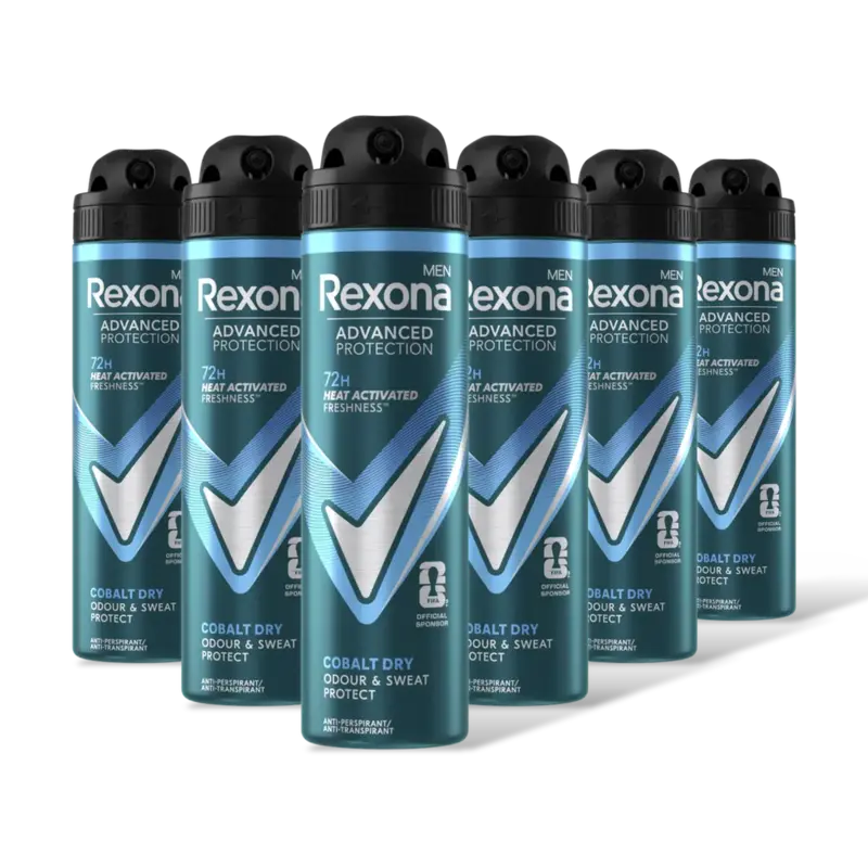 Rexona Men cobalt dry anti-transpirant 6-pack