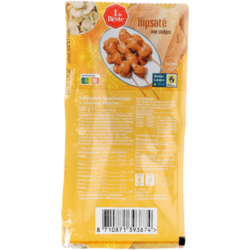 1 de Beste Kipsaté stokjes in pindasaus