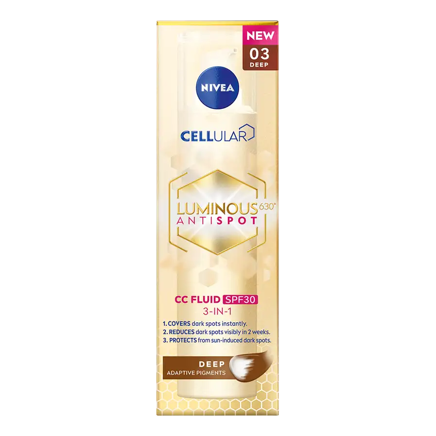NIVEA Cellular Luminous630 CC Fluid SPF30 Deep 40 ML