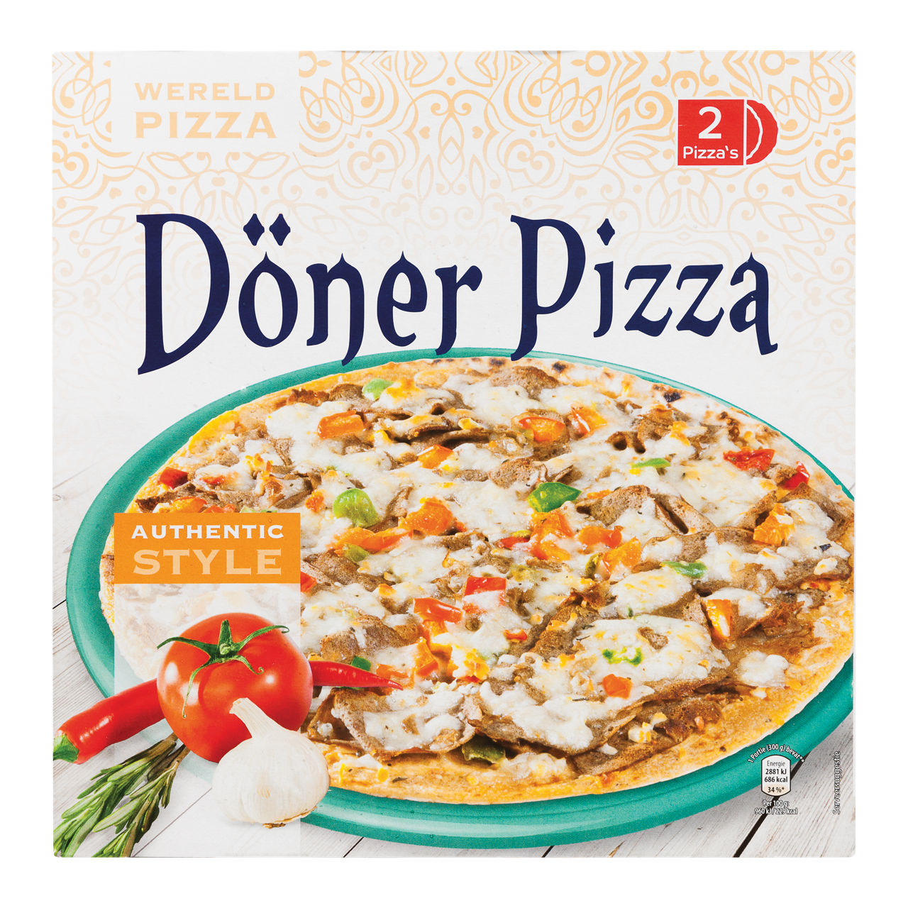 Döner pizza's