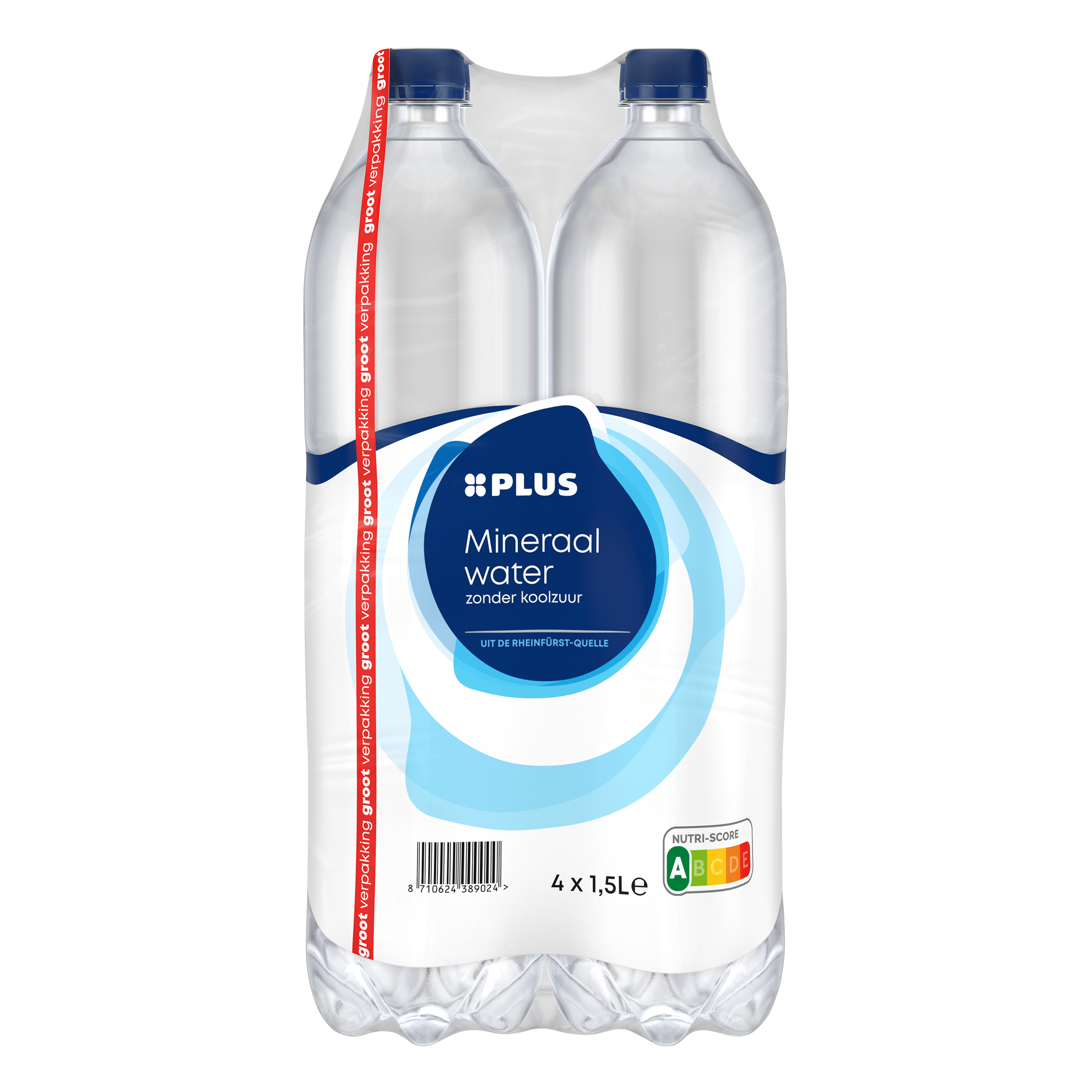 PLUS Mineraalwater zonder koolzuur 4-pack