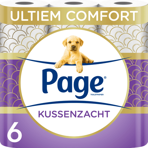 Page Toiletpapier 6 rollen kussenzacht