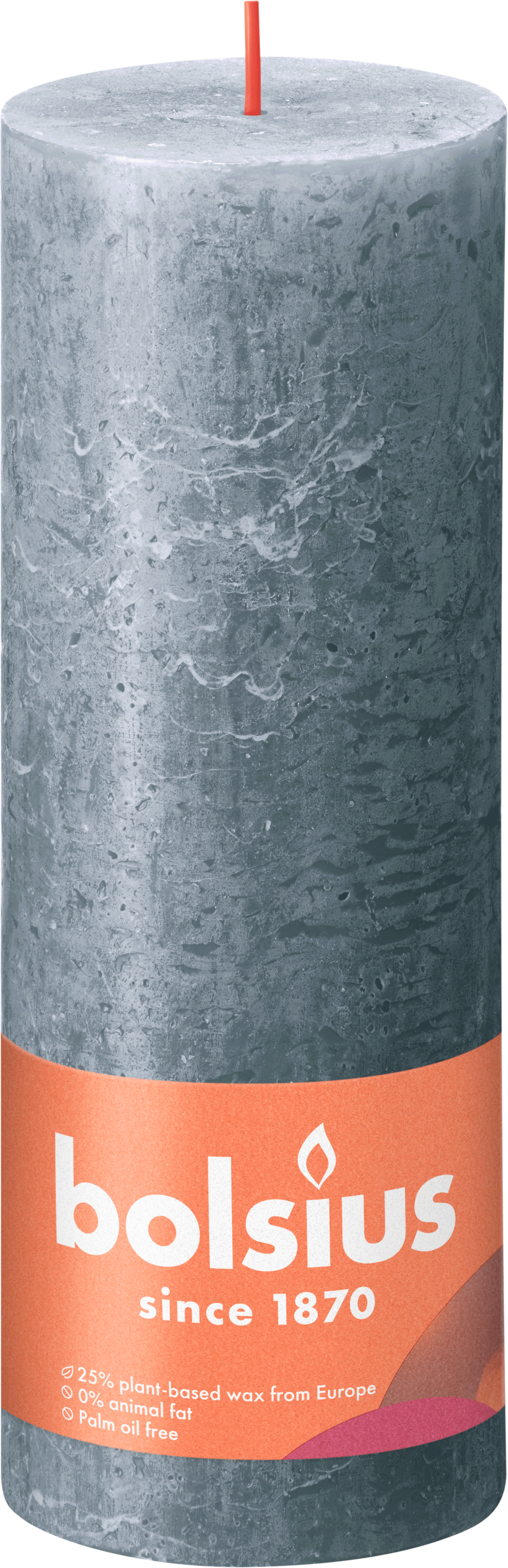 Bolsius Rustiek stompkaars 190/68 Slate Blue