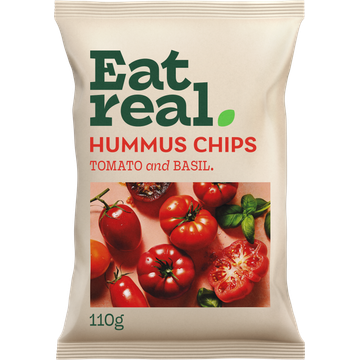 Eat Real Tomato & Basil Hummus Chips 110g