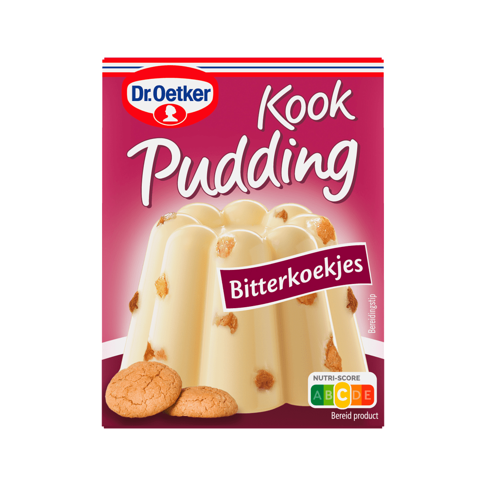 Dr. Oetker kookpudding bitterkoekjes