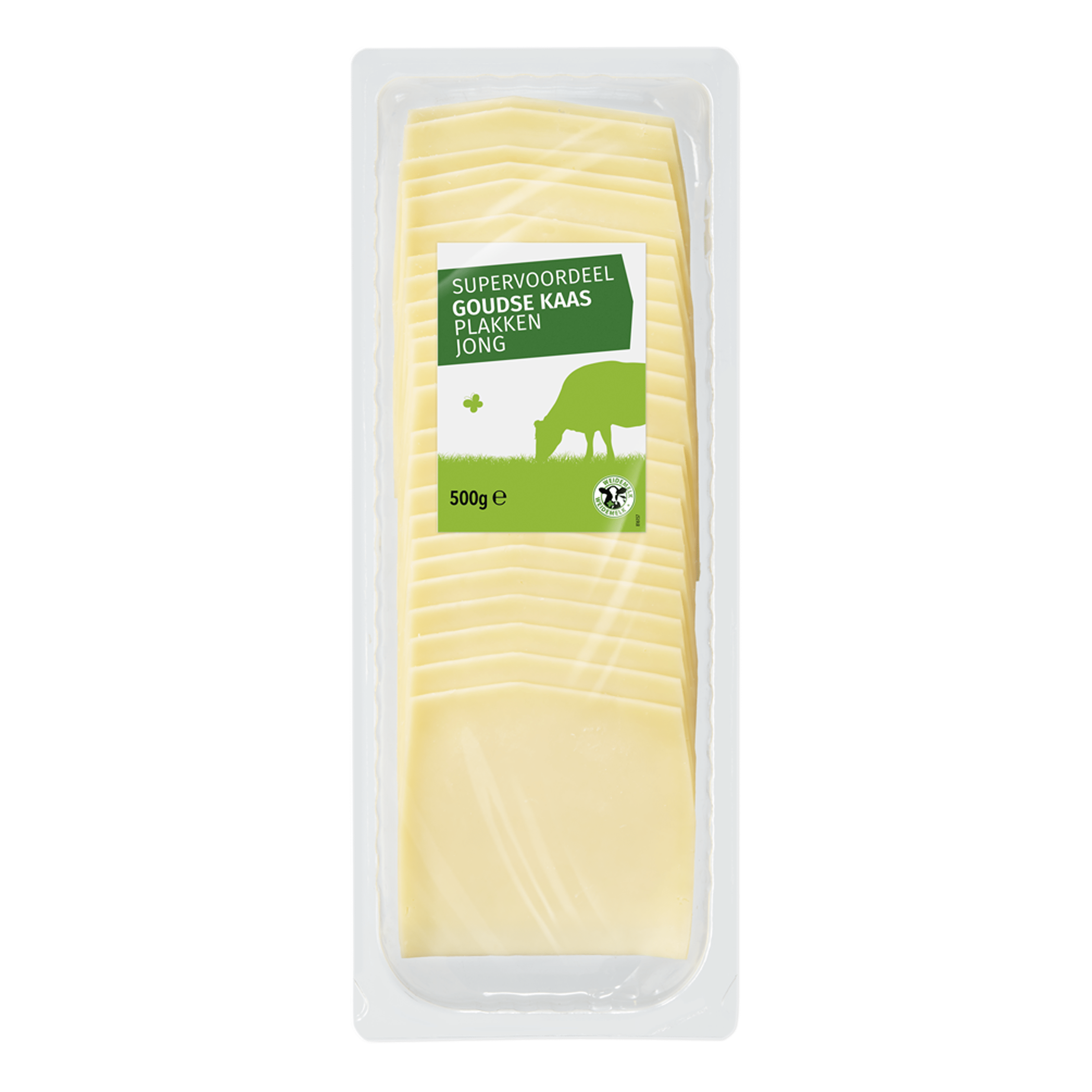 Neutraal Gouda plakken jong 500 gram