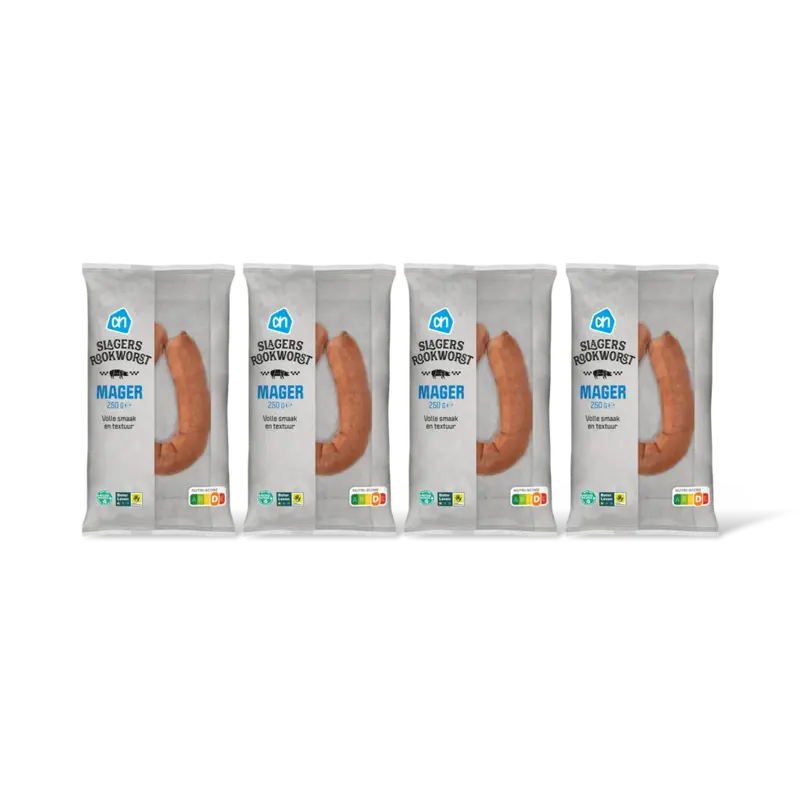 AH Magere slagersrookworst 4-pack