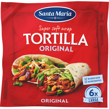 Santa Maria Tortilla Wraps Large 6 Stuks 371 g
