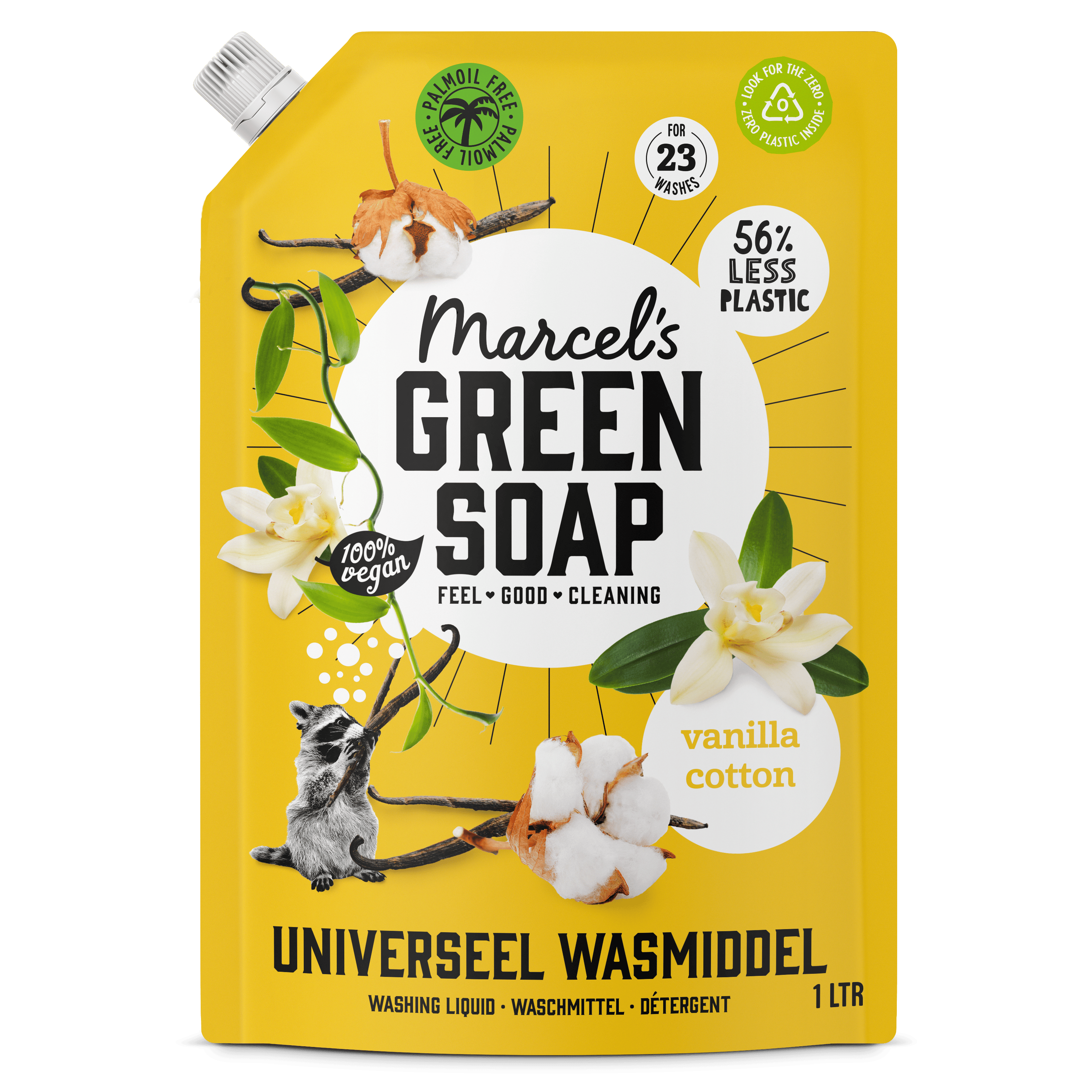 Marcel's Green Soap Vloeibaar wasmiddel navul Uni
