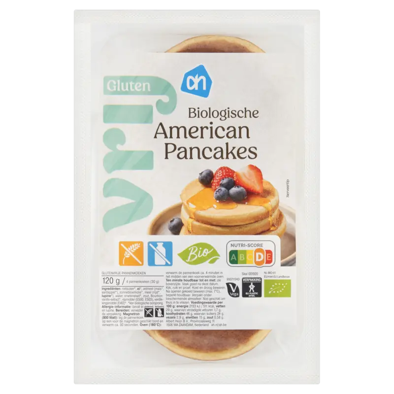 AH Glutenvrij Biologisch American pancakes