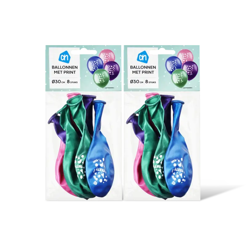 AH Ballonnen met print 2-pack
