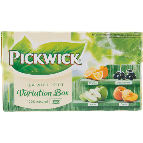 Pickwick Vruchtenthee fruitvariatie groen kop 20 zakjes