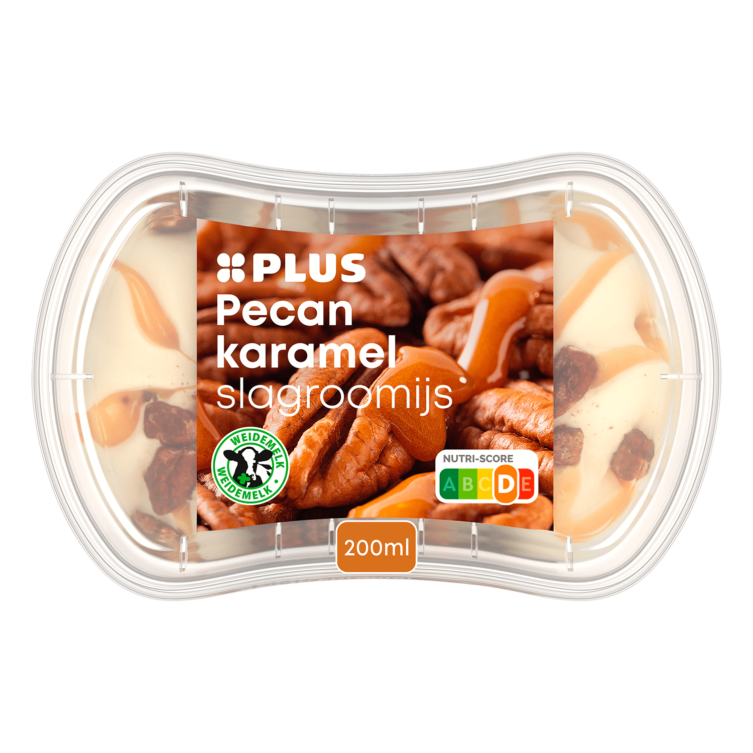 PLUS Kleintje slagroomijs pecan karamel