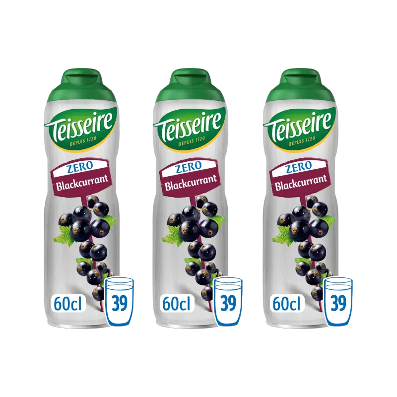 Teisseire Zero cassis siroop 3-pack