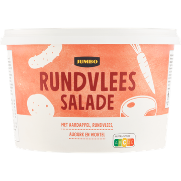 Jumbo Rundvleessalade met Aardappel, Rundvlees, Augurk en Wortel 1kg
