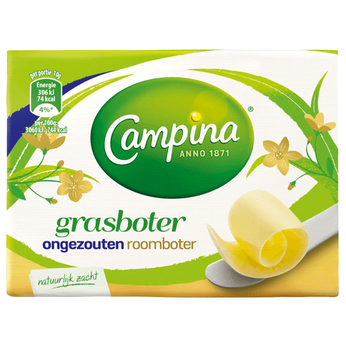 Campina Botergoud grasboter ongezouten wikkel