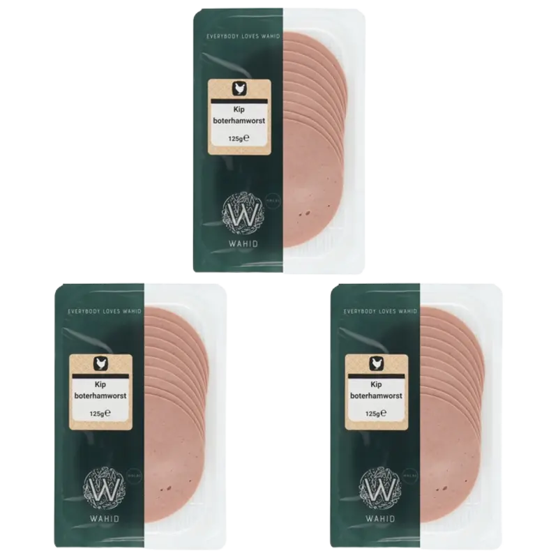 Wahid Kipboterhamworst 3-pack