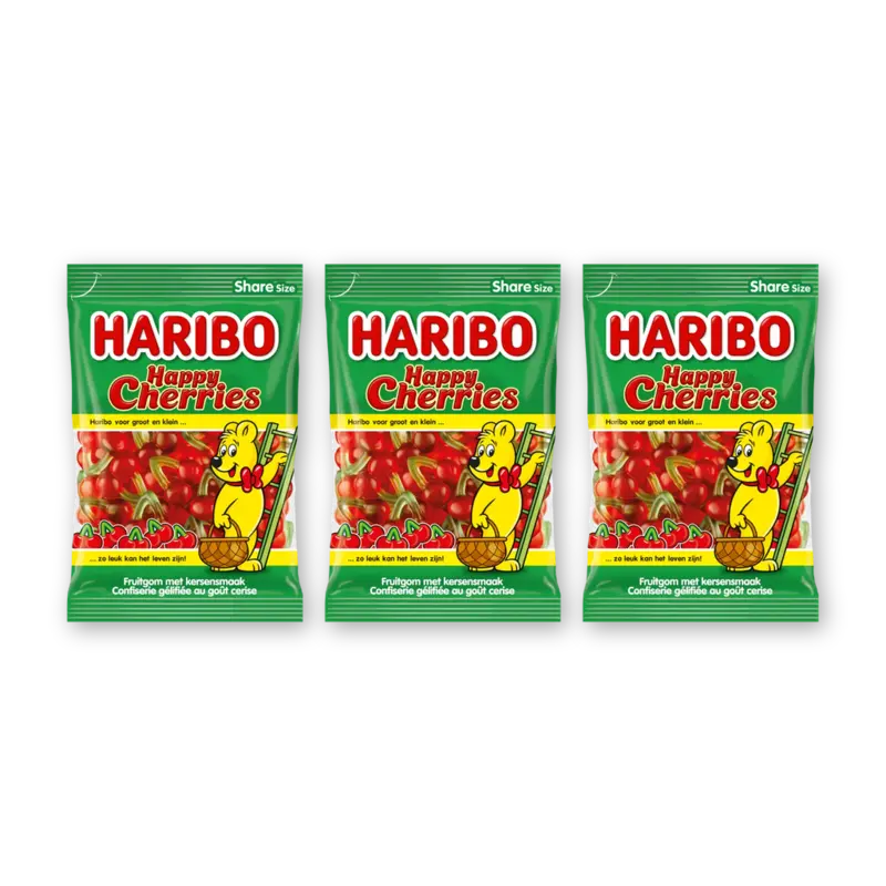 Haribo Happy cherries 3-pack