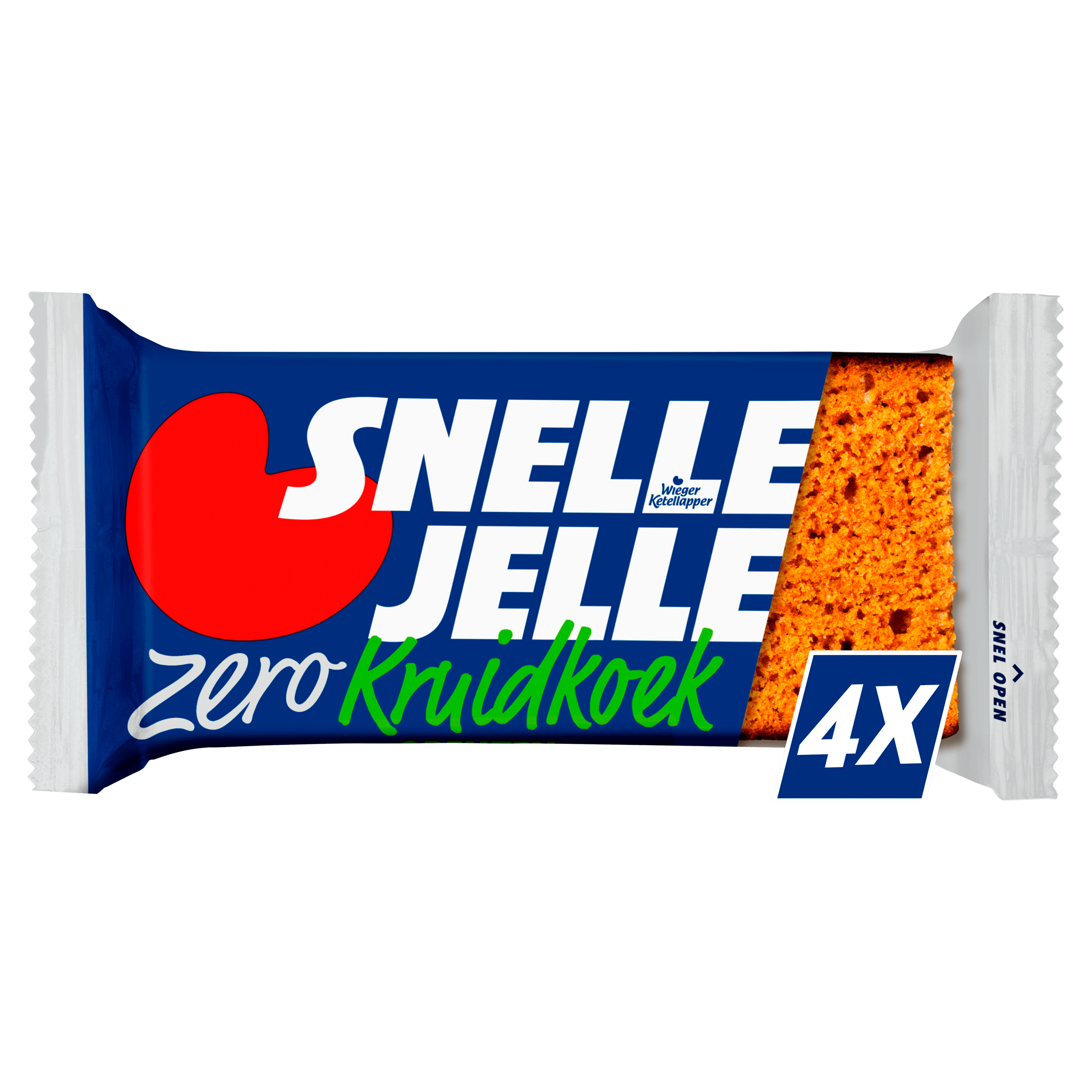 Snelle Jelle Ontbijtkoek kruidkoek zero 4-pack