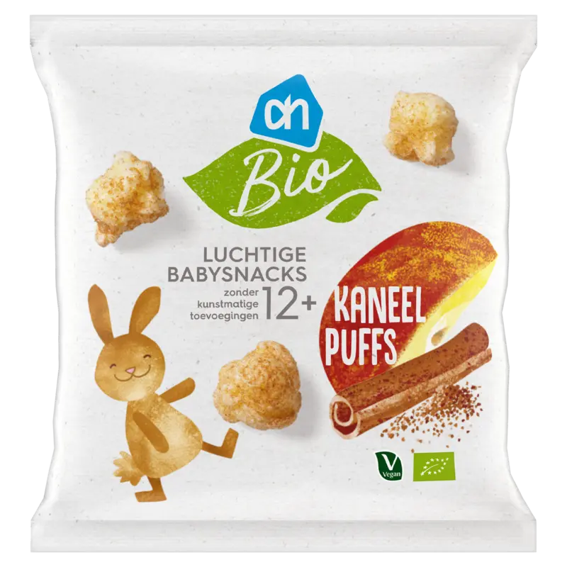 AH Biologisch Luchtige babysnacks kaneel puffs 12m+