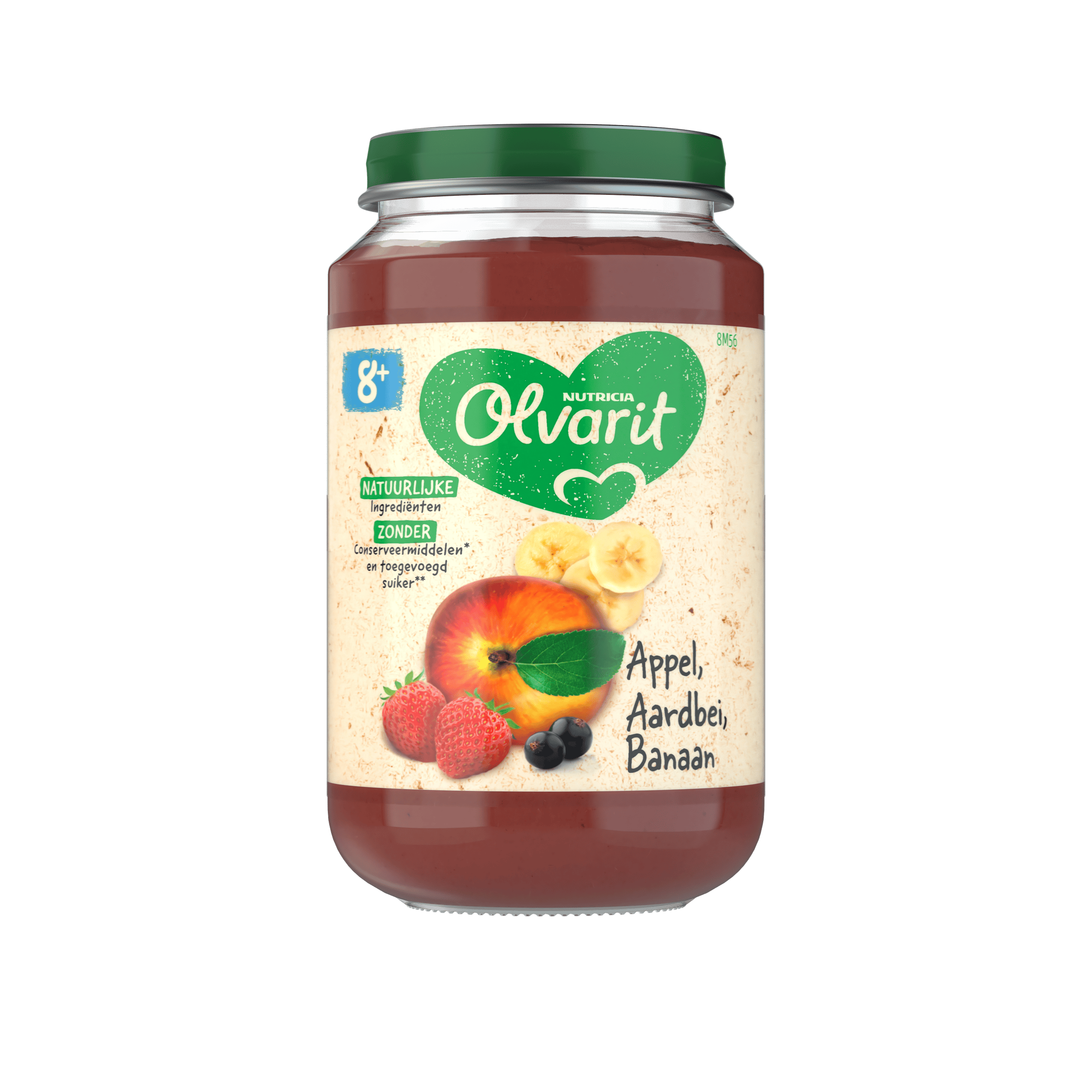 Olvarit 8+mnd Appel Aardbei Banaan