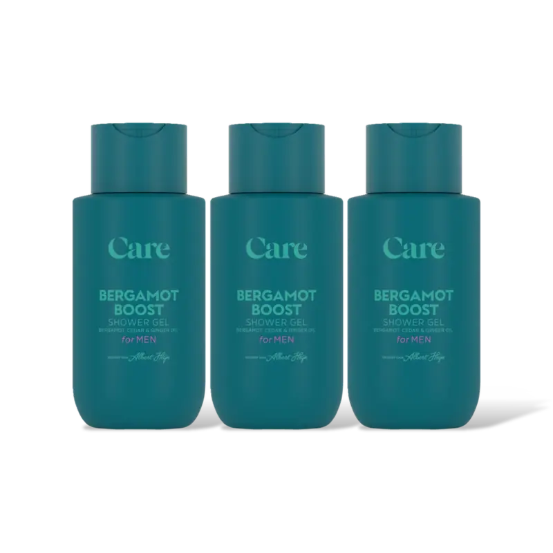 Care Bergamot boost shower gel for men 3-pack