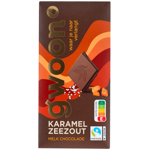 G'woon Chocoladereep melk karamel zeezout