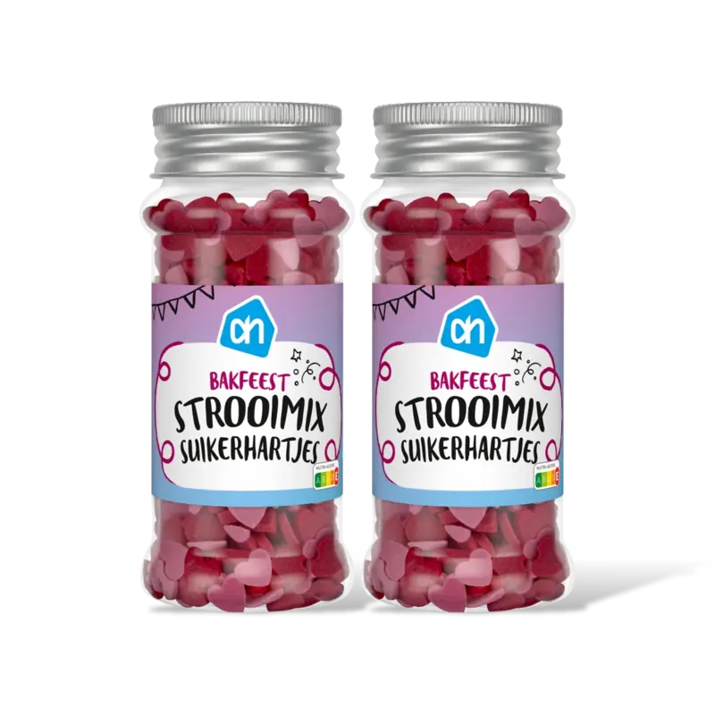 AH Strooimix suikerhartjes 2-pack