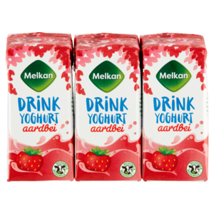 Melkan Drinkyoghurt Aardbei