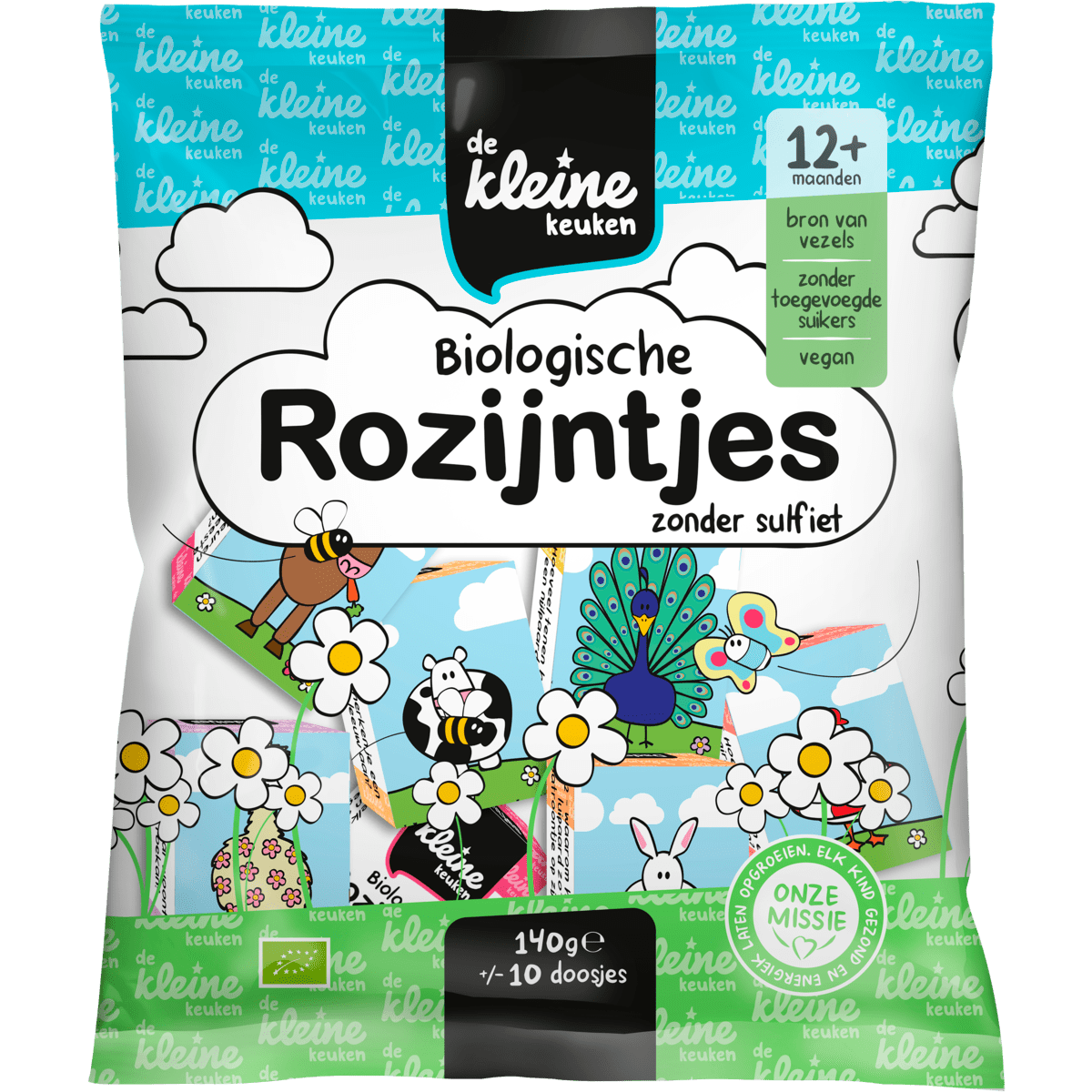 De Kleine Keuken Bio Rozijntjes Zonder Sulfiet 140 gram