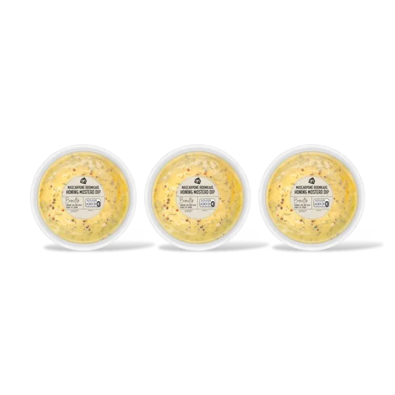 AH Mascarpone roomkaas honingmostrd dip 3pk