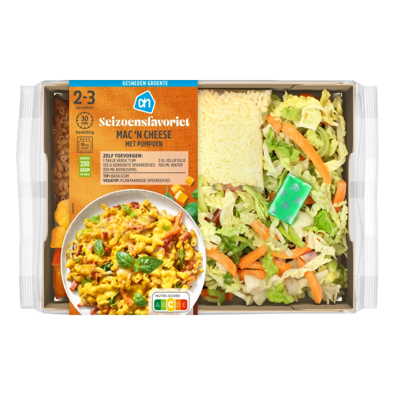 AH Gesneden verspakket mac'n cheese pompoen