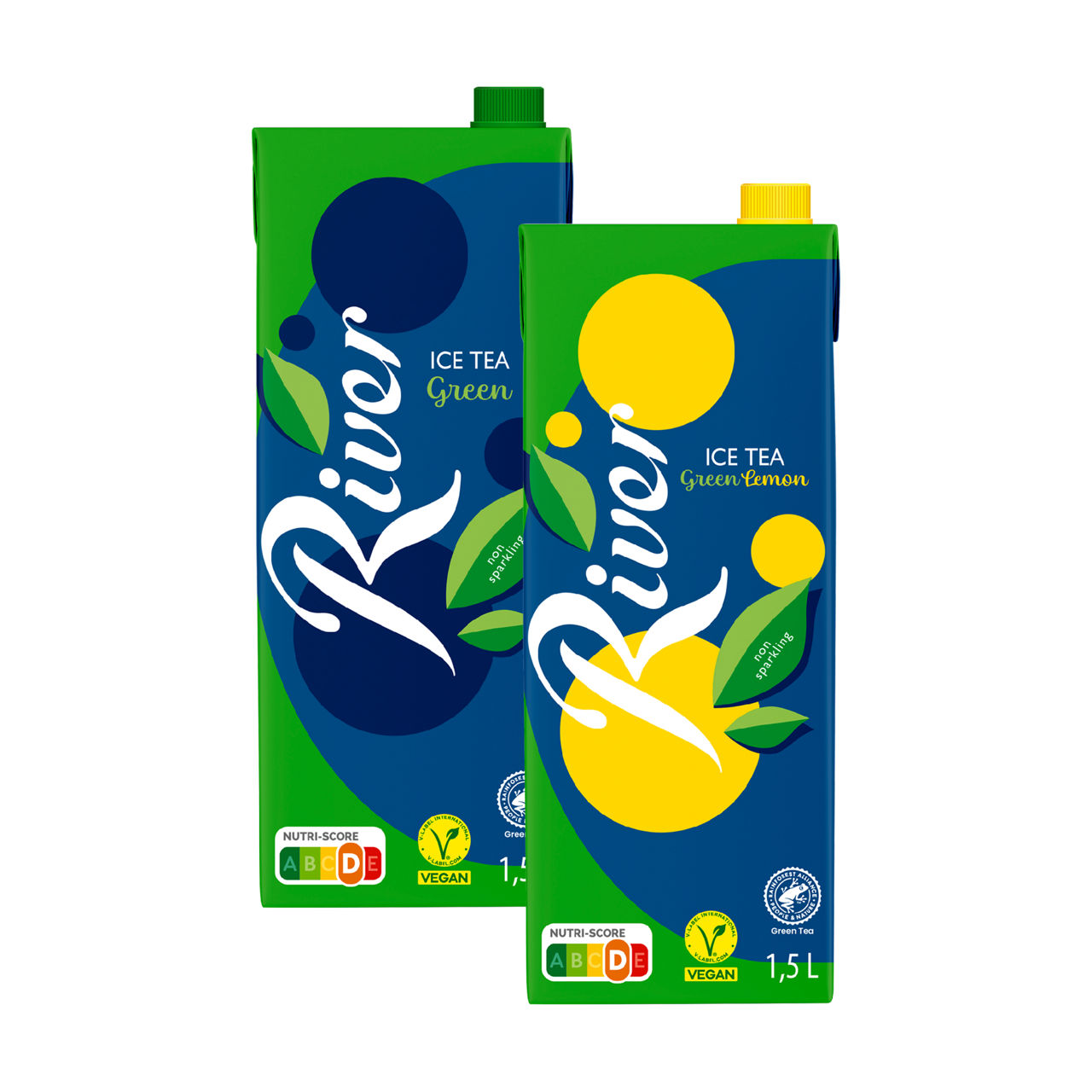 Ice tea green of green lemon