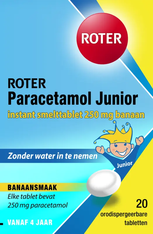 Roter Paracetamol junior 250mg smelttabletten