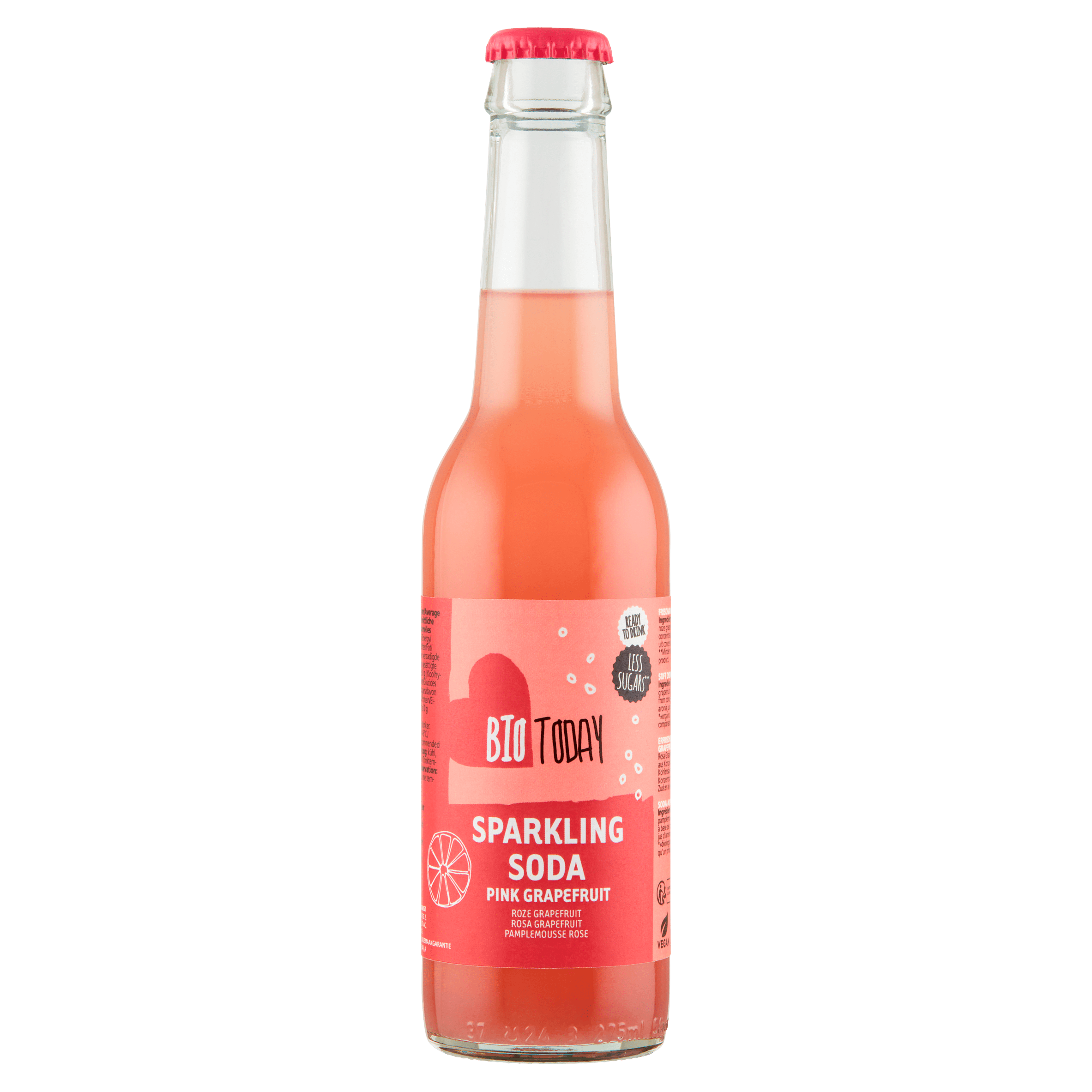 BioToday Soda pink grapefruit