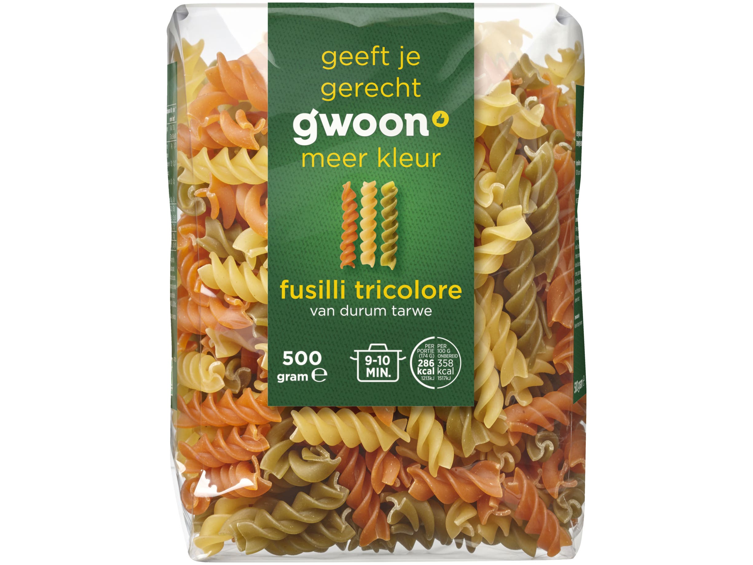 Fusilli tricolore