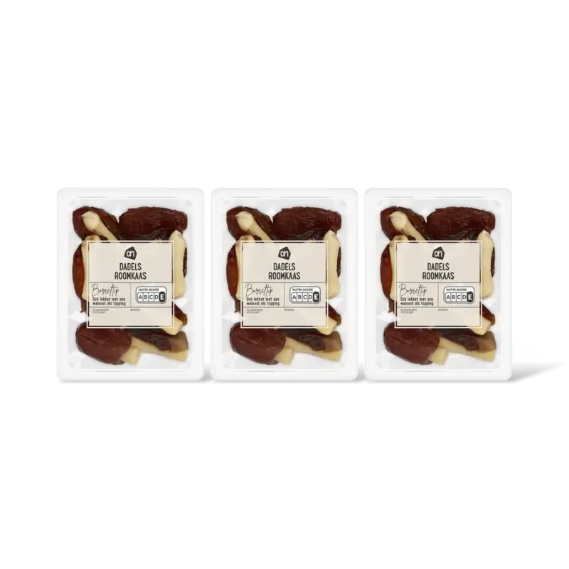 AH Dadels roomkaas 3-pack