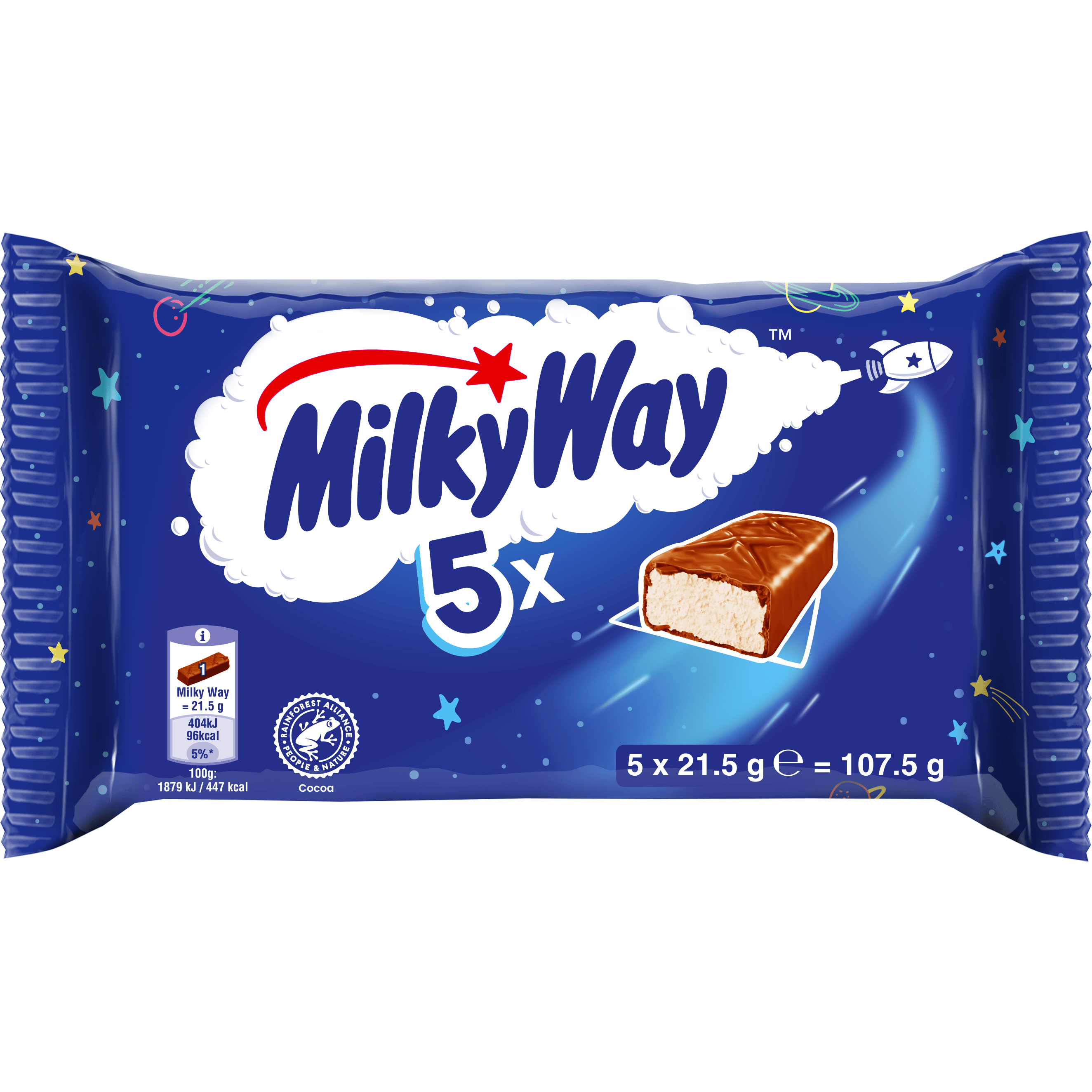 Milky Way Melk chocolade repen 5-pack
