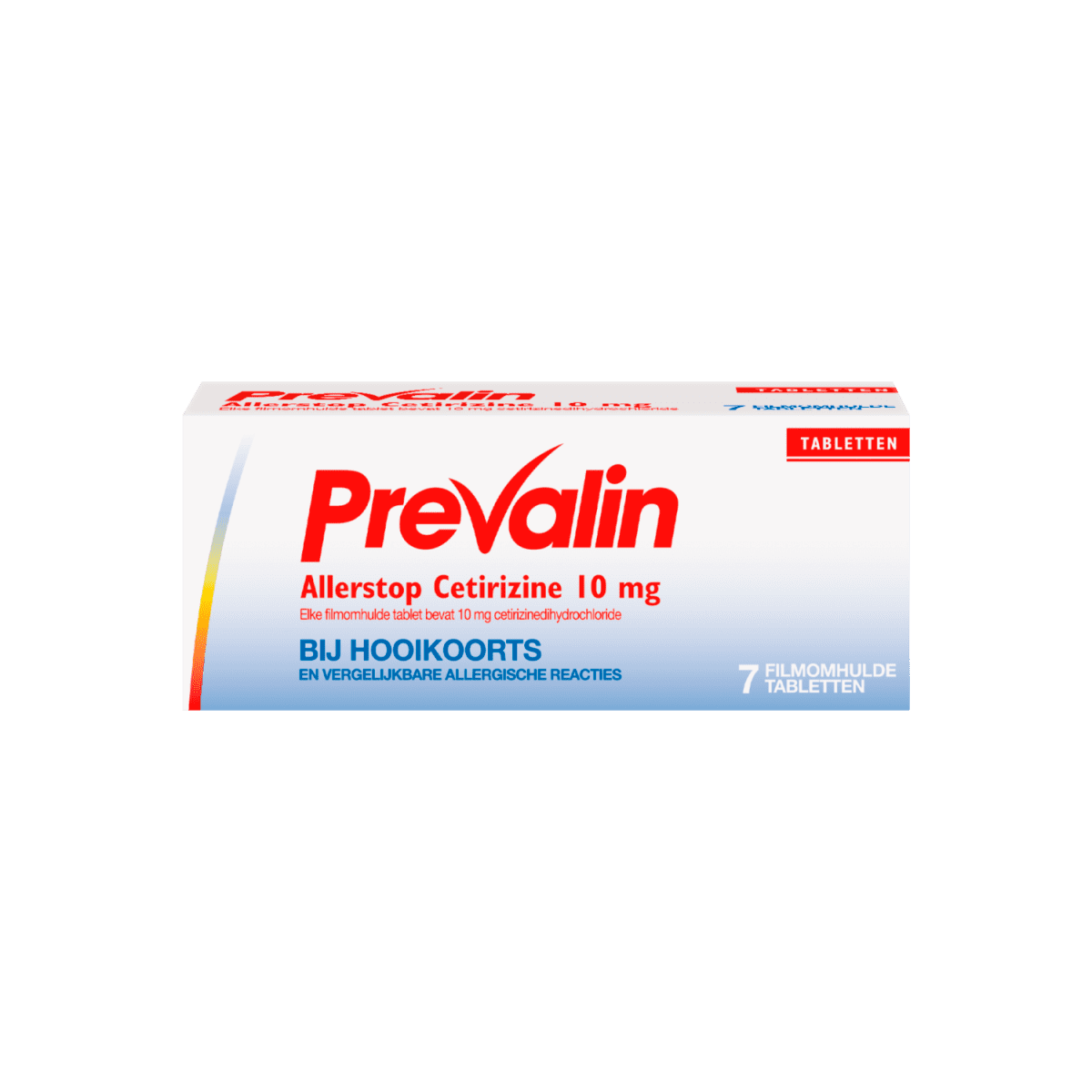 Prevalin Allerstop Hooikoorts Cetirizine 10 MG Tabletten 7 stuks