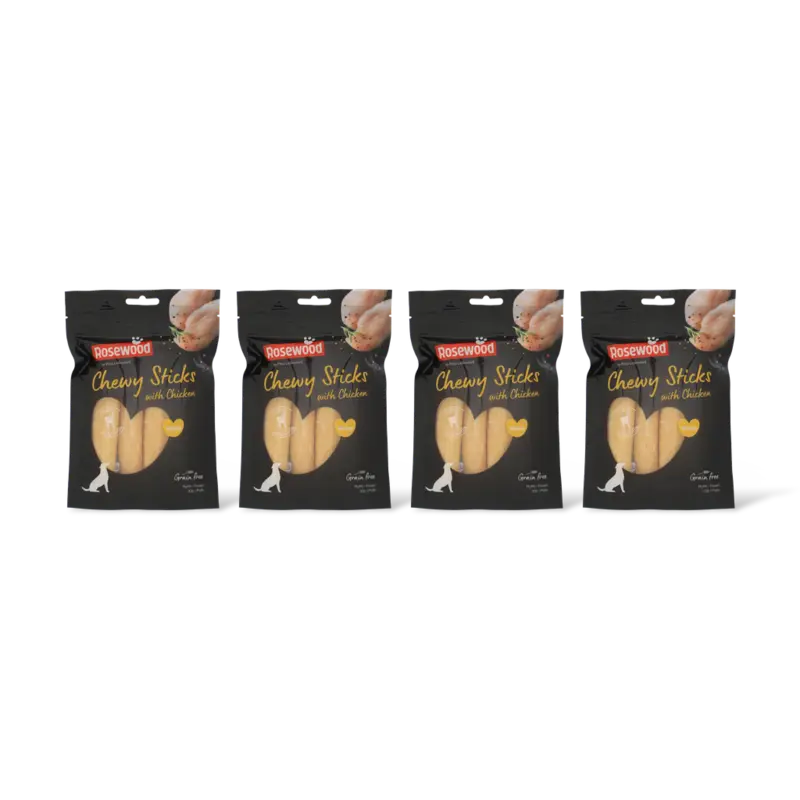 Rosewood Chewy sticks with chicken medium 4-pack