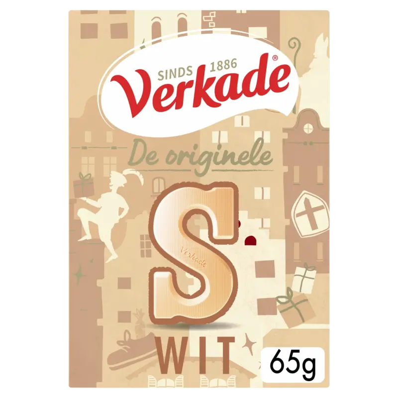 Verkade Chocoladeletter wit