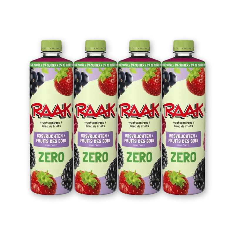 Raak Vruchtensiroop bosvruchten zs 4-pack