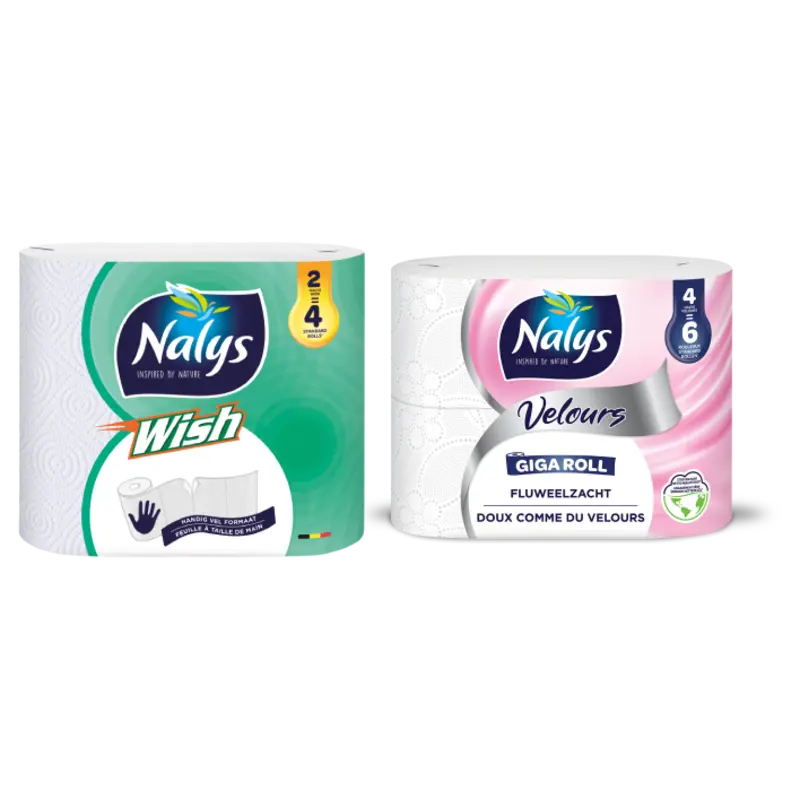 Nalys keuken- en toiletpapier pakket