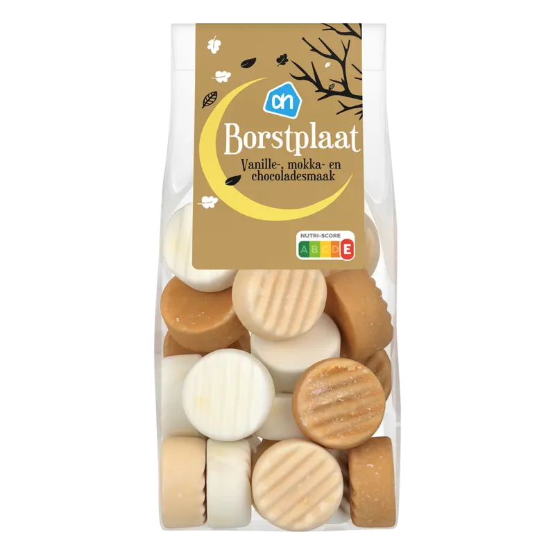 AH Borstplaat vanille, mokka en chocolade