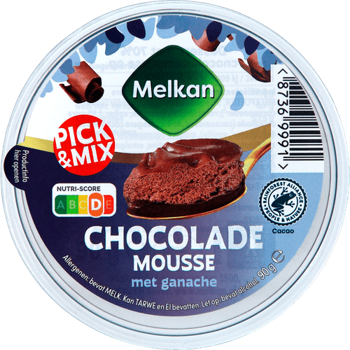 Melkan Chocolademousse met ganache